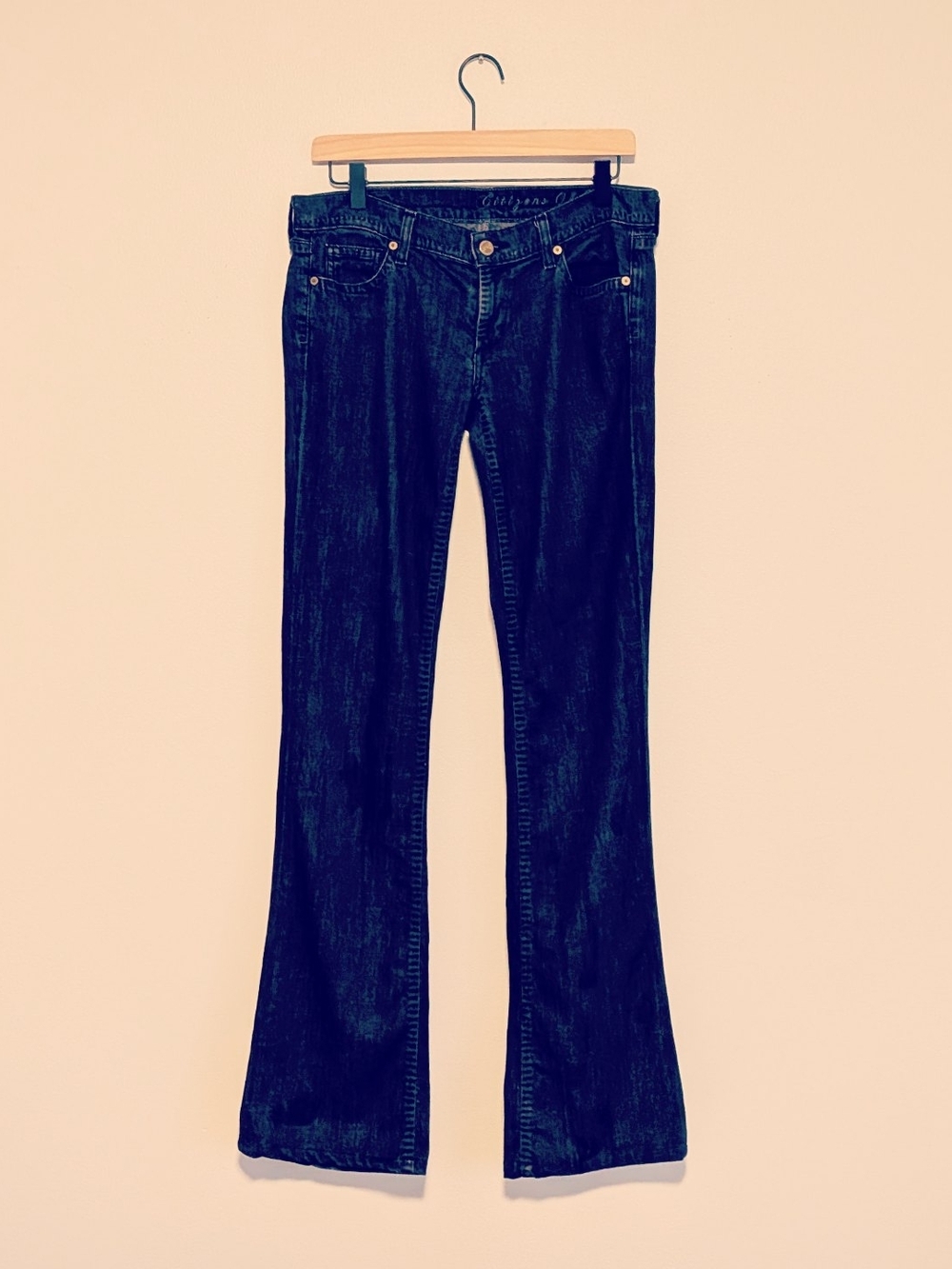 CITIZENS OF HUMANITY Kelly Stretch Low Waist Bootcut Jeans. Dark Grey Size 29